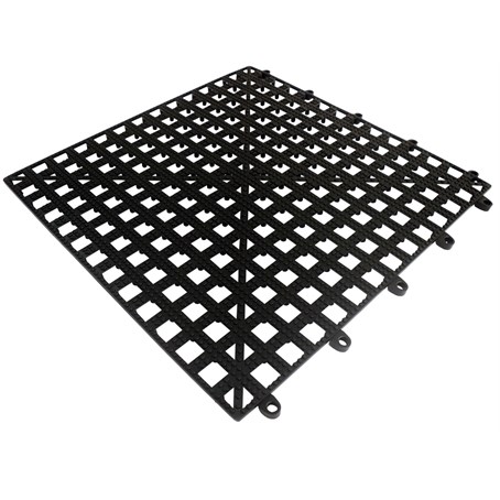 Interlocking Bar Shelf Tile Black